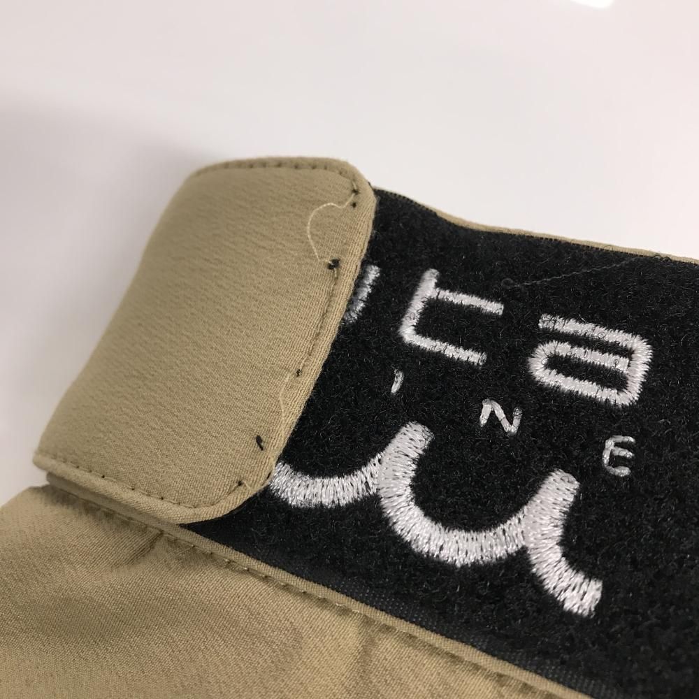 新品タグ付✨ムータマリン ジョガーパンツ ストレッチ ベージュ 希少XXL 美品】ムータマリン ジョガーパンツ ベージュ×黒 裾ジップ ナイロン