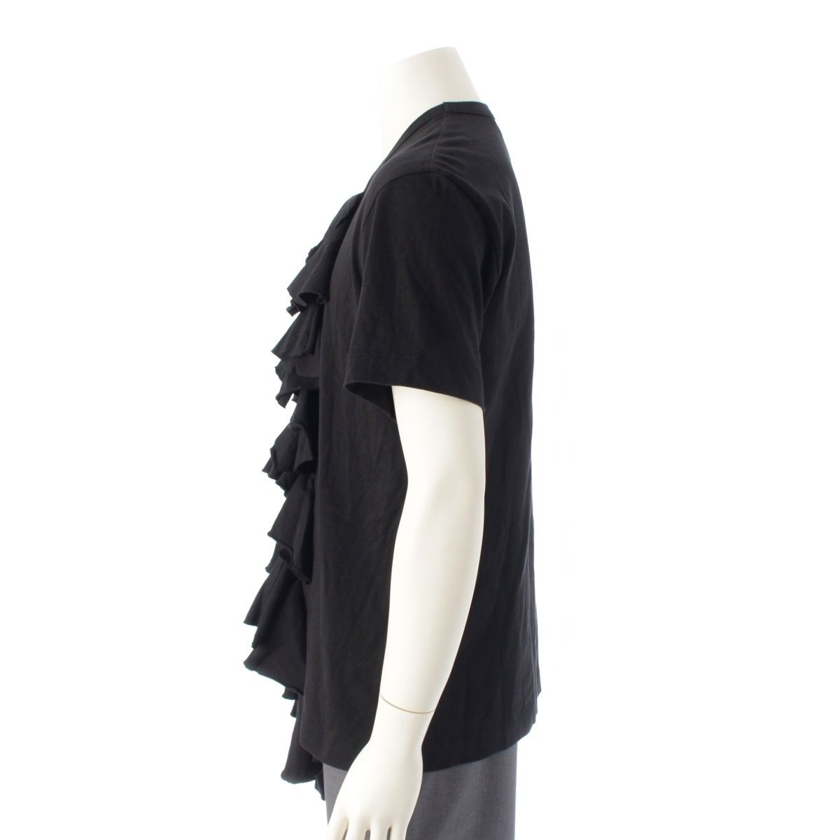 コムデギャルソン オムプリュス 半袖 シャツ フリル リバーシブル AD1998 コムデギャルソンオムプリュス AD2019 コットン フリル 半袖Tシャツ