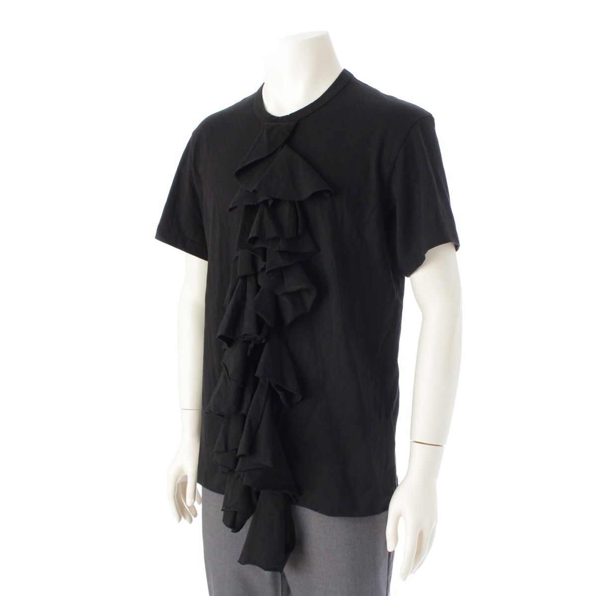 コムデギャルソンオムプリュス AD2019 コットン フリル 半袖Tシャツ