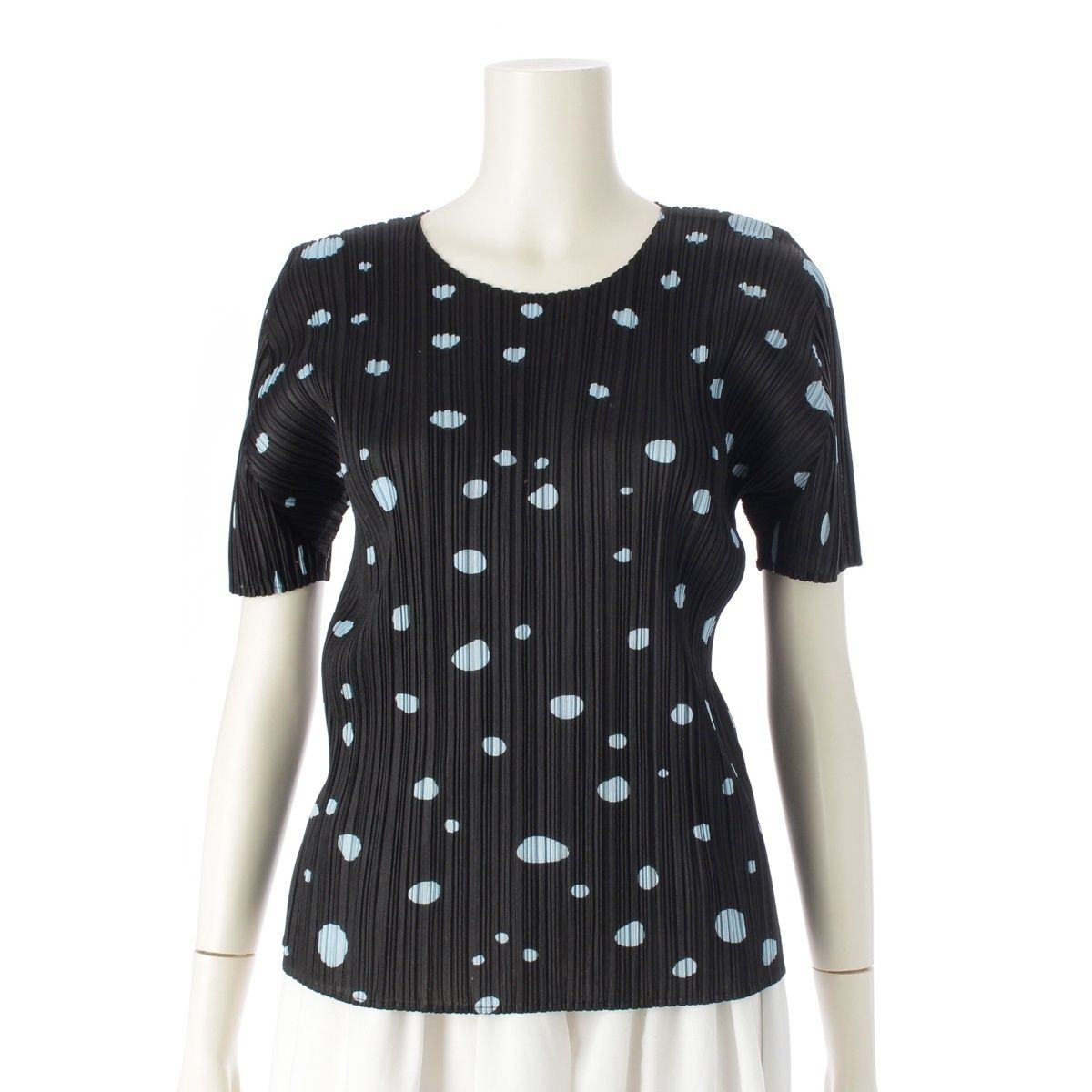 プリーツプリーズ イッセイミヤケ 09AW ドット柄 半袖 カットソー PP93