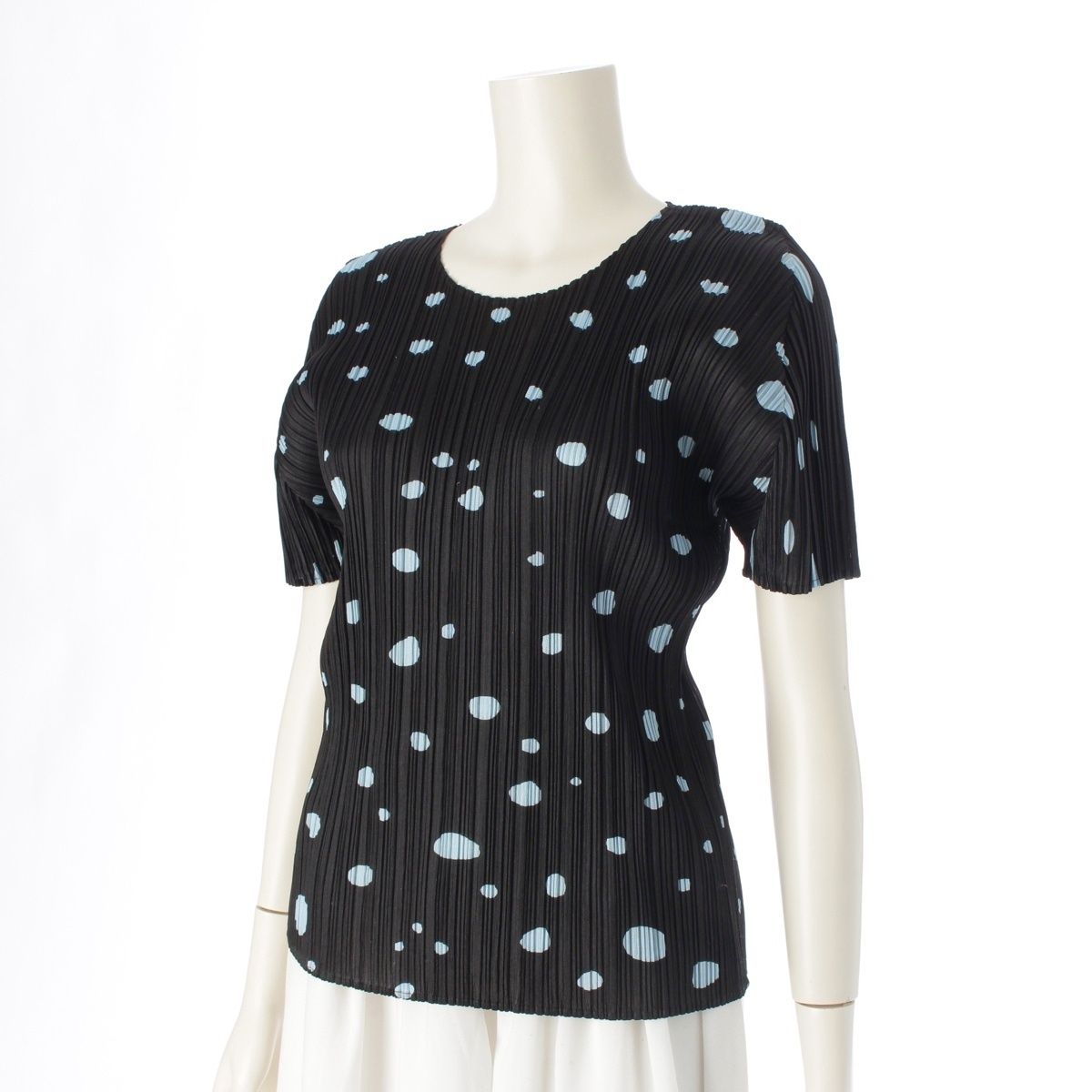 プリーツプリーズ イッセイミヤケ 09AW ドット柄 半袖 カットソー PP93