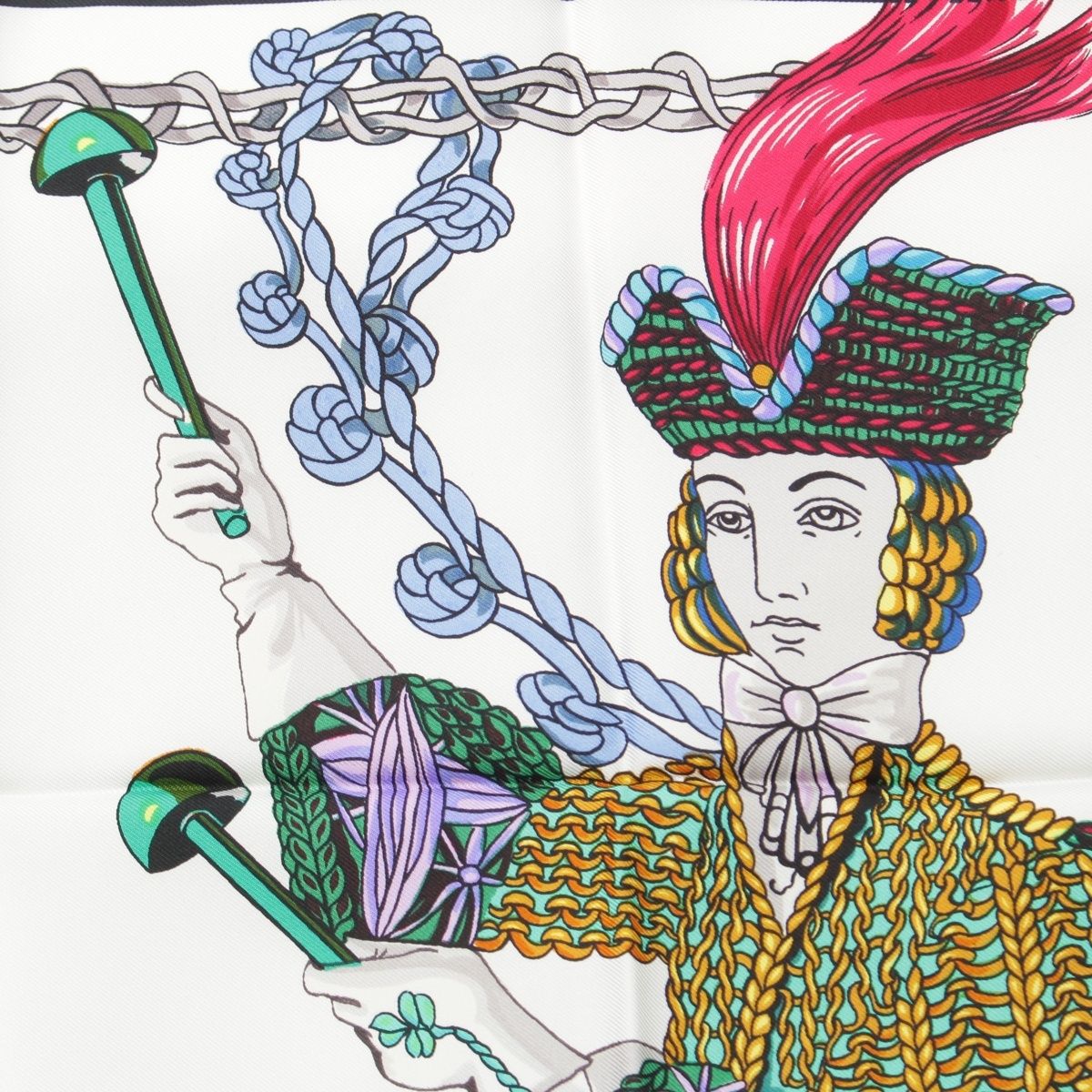 エルメス カレ90 Le Timbalier ティンパニ奏者 シルク スカーフ