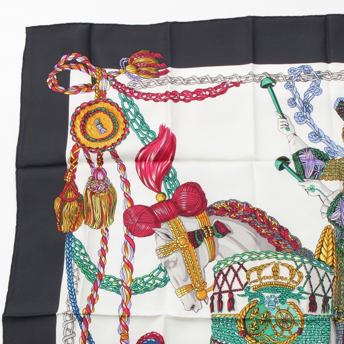 エルメス シルク スカーフ カレ90 Le Timbalier ティンパニ奏者 HERMES エルメス スカーフ カレ90 シルクツイル LE TIMBALIER