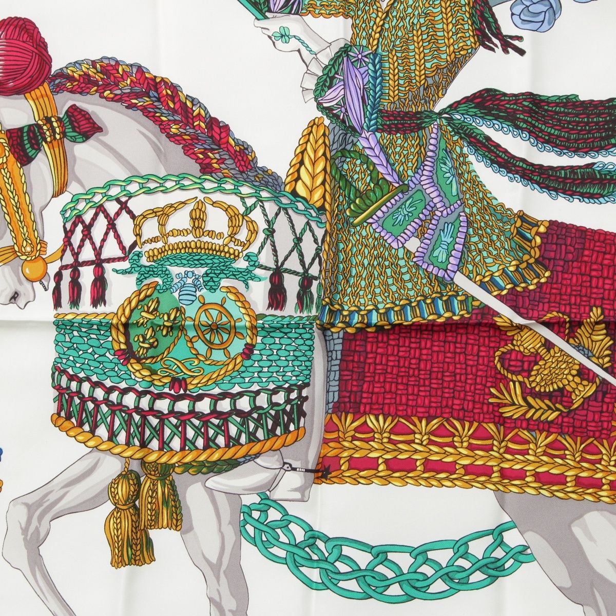 エルメス カレ90 Le Timbalier ティンパニ奏者 シルク スカーフ