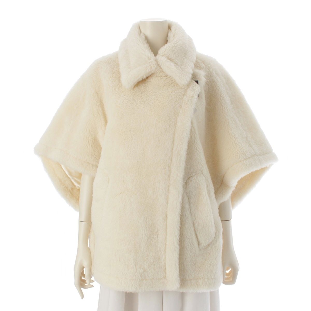 マックスマーラ 23年 アルパカ ウール シルク TEBE1 テディ ベア