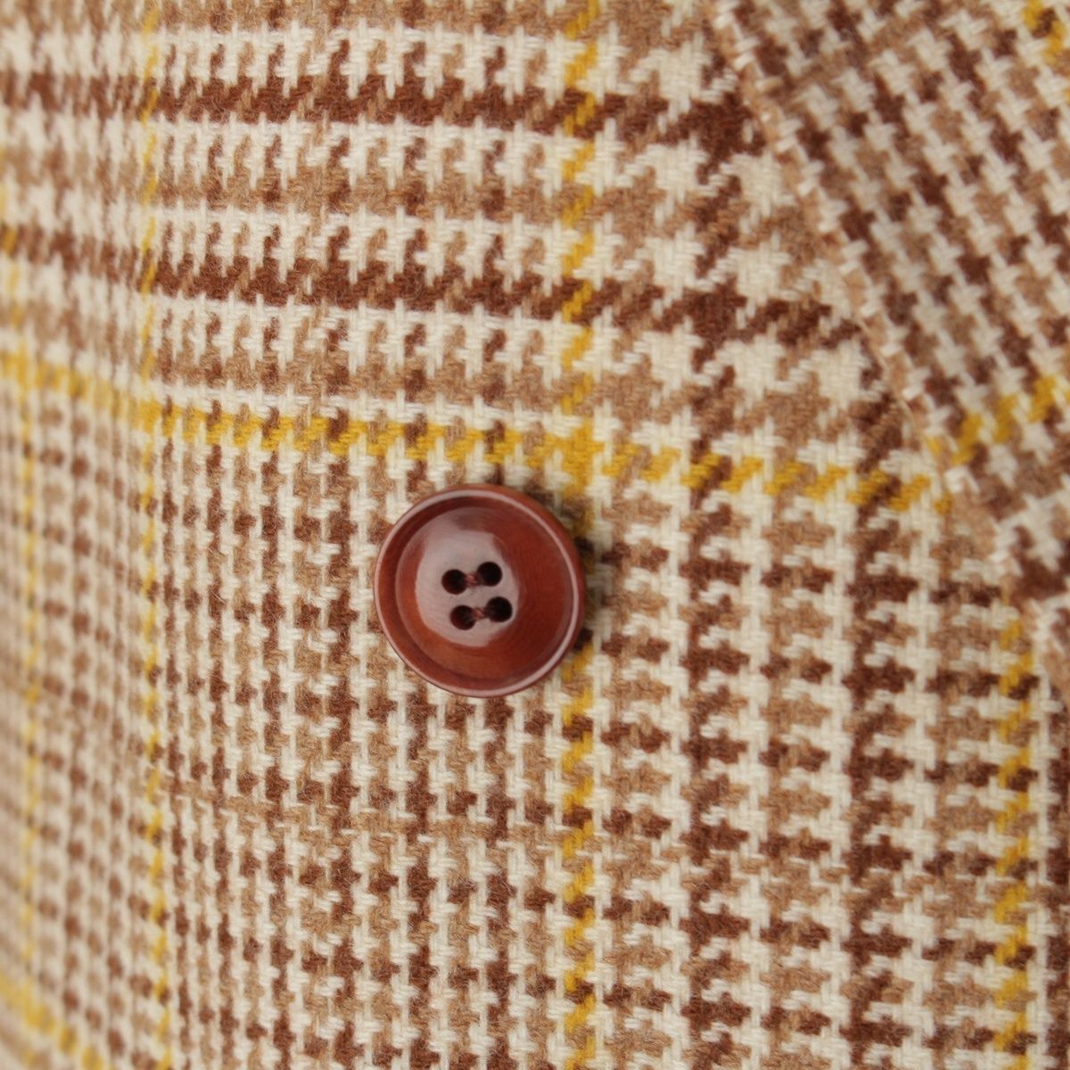 ドゥロワー カシミヤ混 ウール グレンチェック ジレ ベスト 6525-299