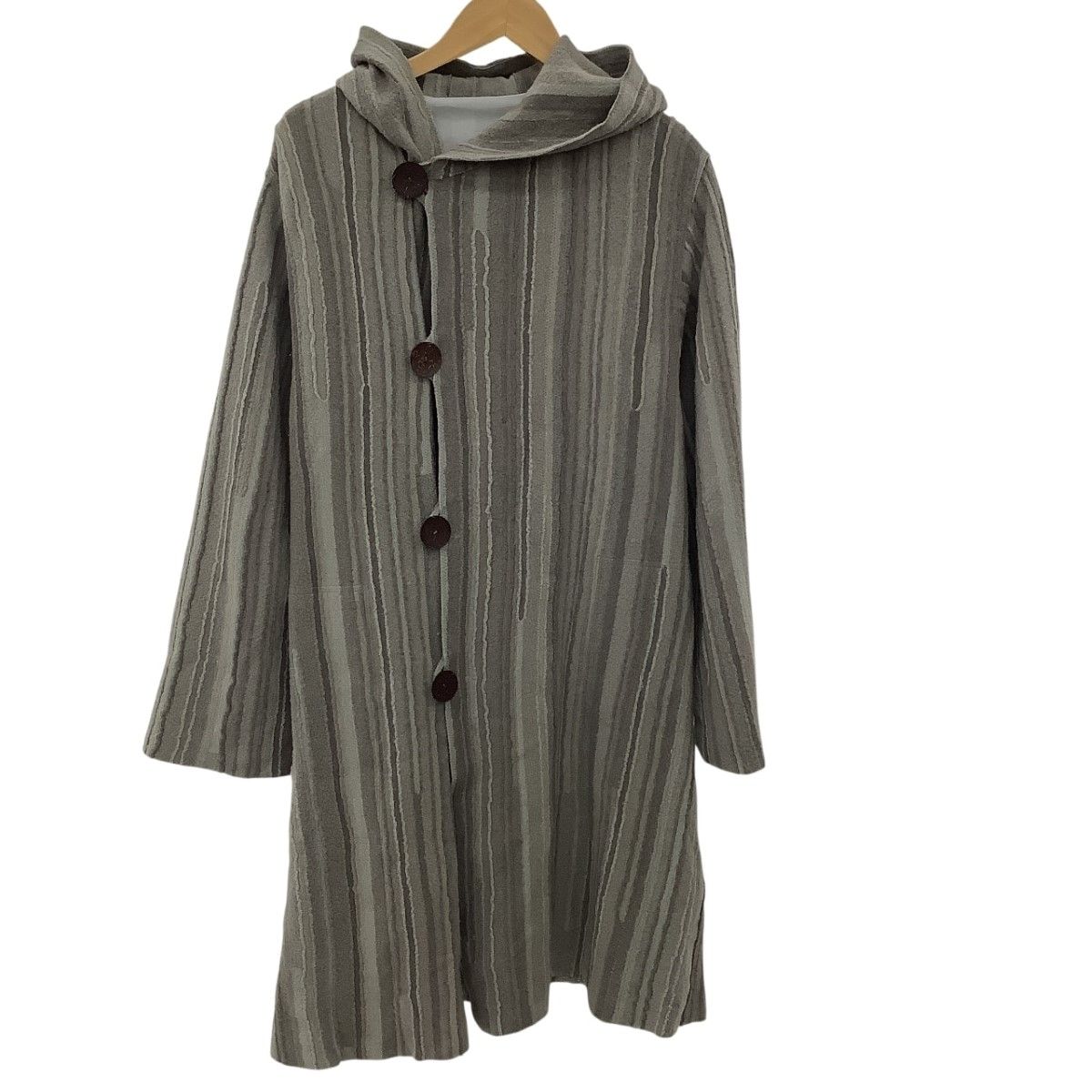 JURGEN LEHL ヨーガンレール　M 前開き　ウール　ガウンコート JURGEN LEHL ヨーガンレール レディース コート SIZE M グレー - メルカリ