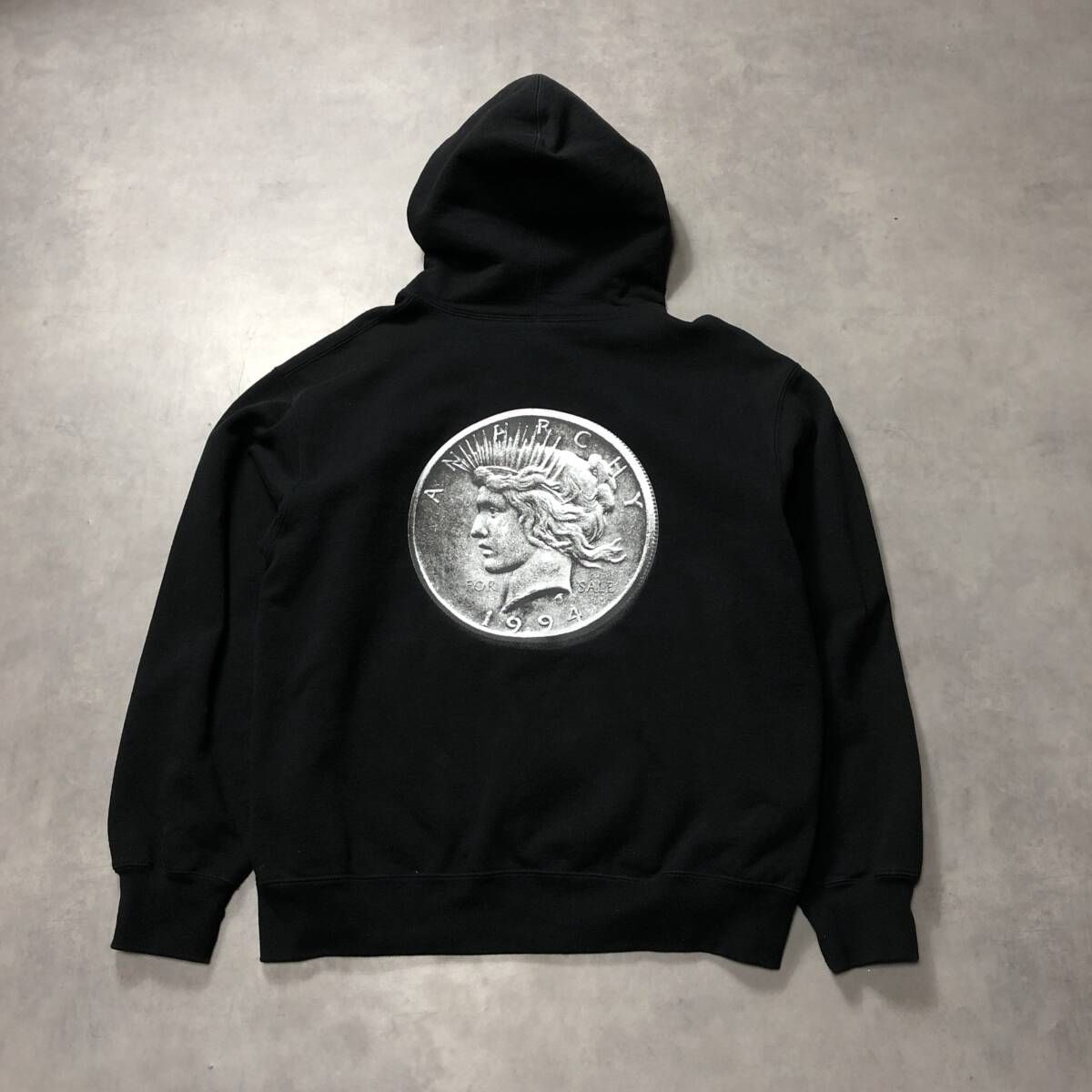 GQ4423◇Supreme : 24AW Anarchy Hooded Sweatshirt◇L◇黒