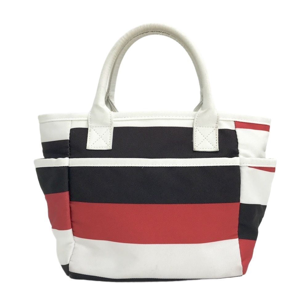 PEARLY GATES パーリーゲイツ カートバッグ ボーダー柄 ホワイト系