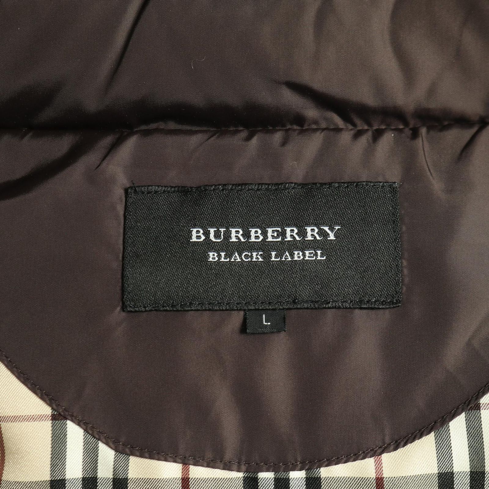 バーバリーブラックレーベル BURBERRY BLACK LABEL ダウンジャケット 