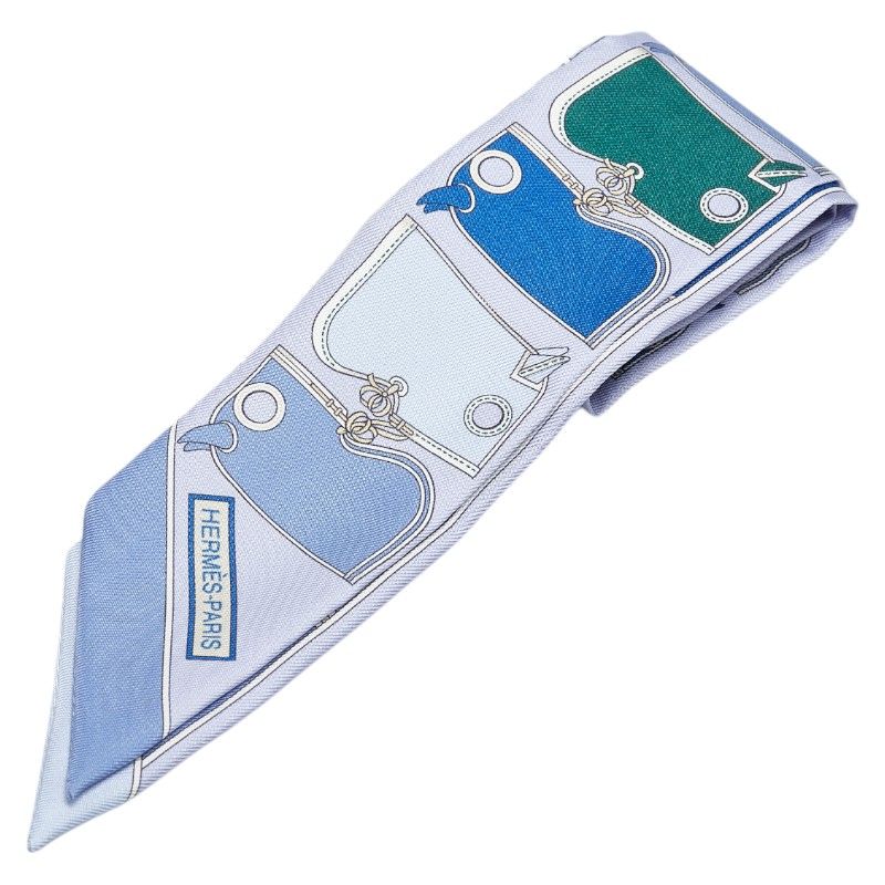 割引 エルメス ツイリー カマイユ ブルー グリーン マルチカラー