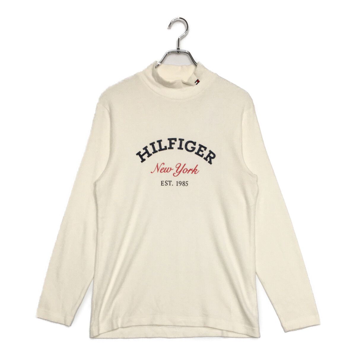 中古 メンズ トミーヒルフィガー TOMMY HILFIGER ベスト LL グレー Vネック ニット 秋冬 TOMMY HILFIGER(トミーヒルフィガー) 前V ロゴワッペン クルーネックスウェット メンズ i 中古 古着