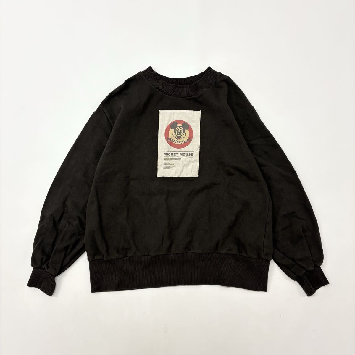 AMERI アメリ x MICKEY MOUSE TAG SWEAT TOP ヴィンテージ 加工 ミー