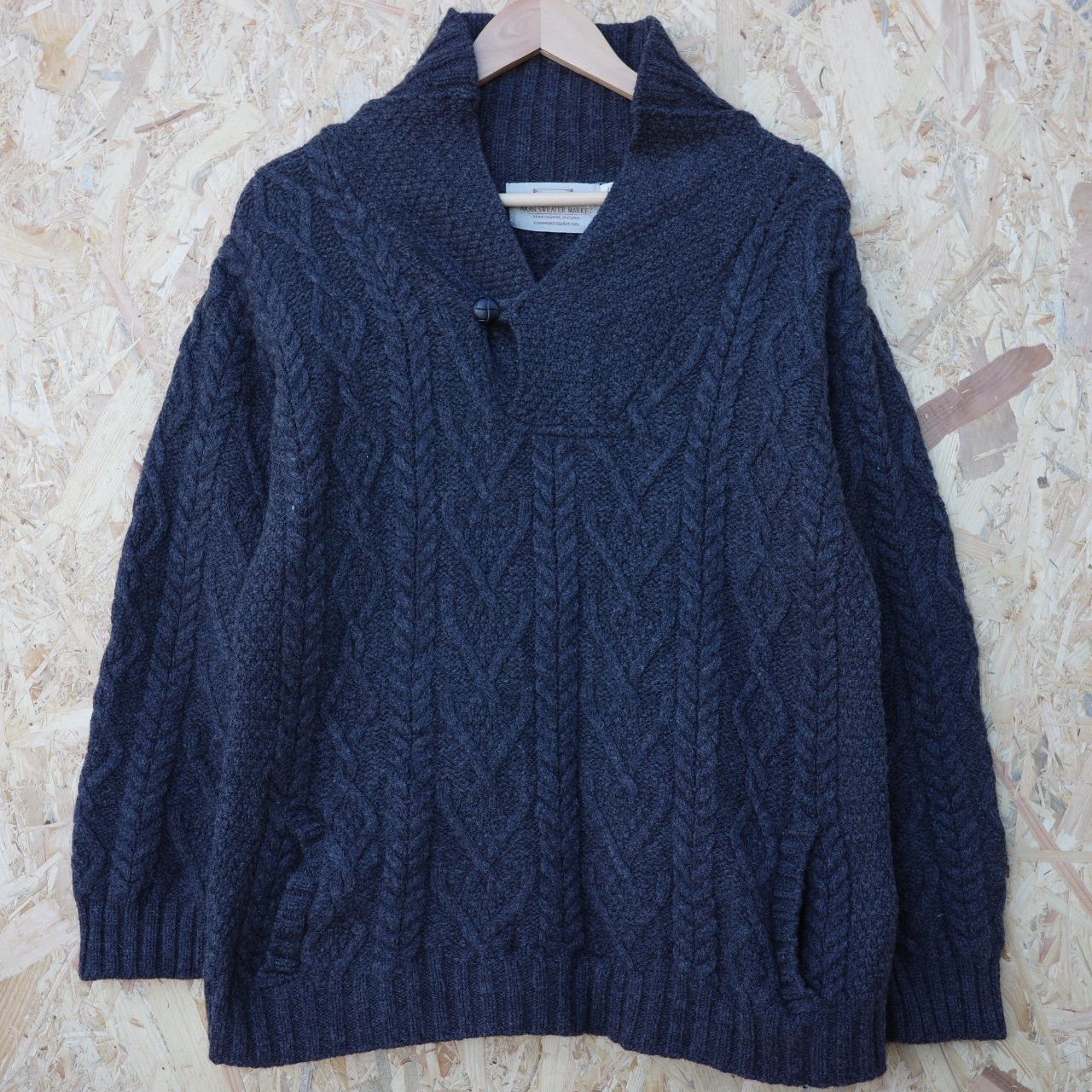 GL369】アイルランド製 ARAN SWEATER MARKET アランニット 