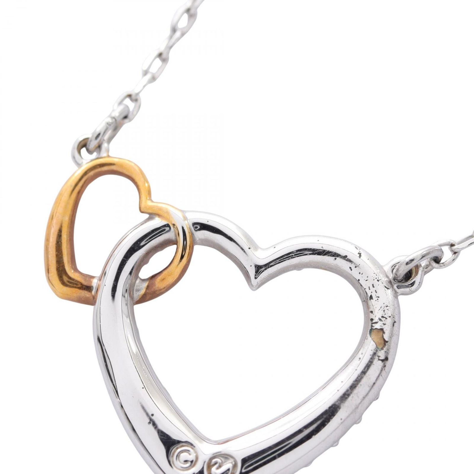 スワロフスキー SWAROVSKI ネックレス ディアスモール ダブルハート 