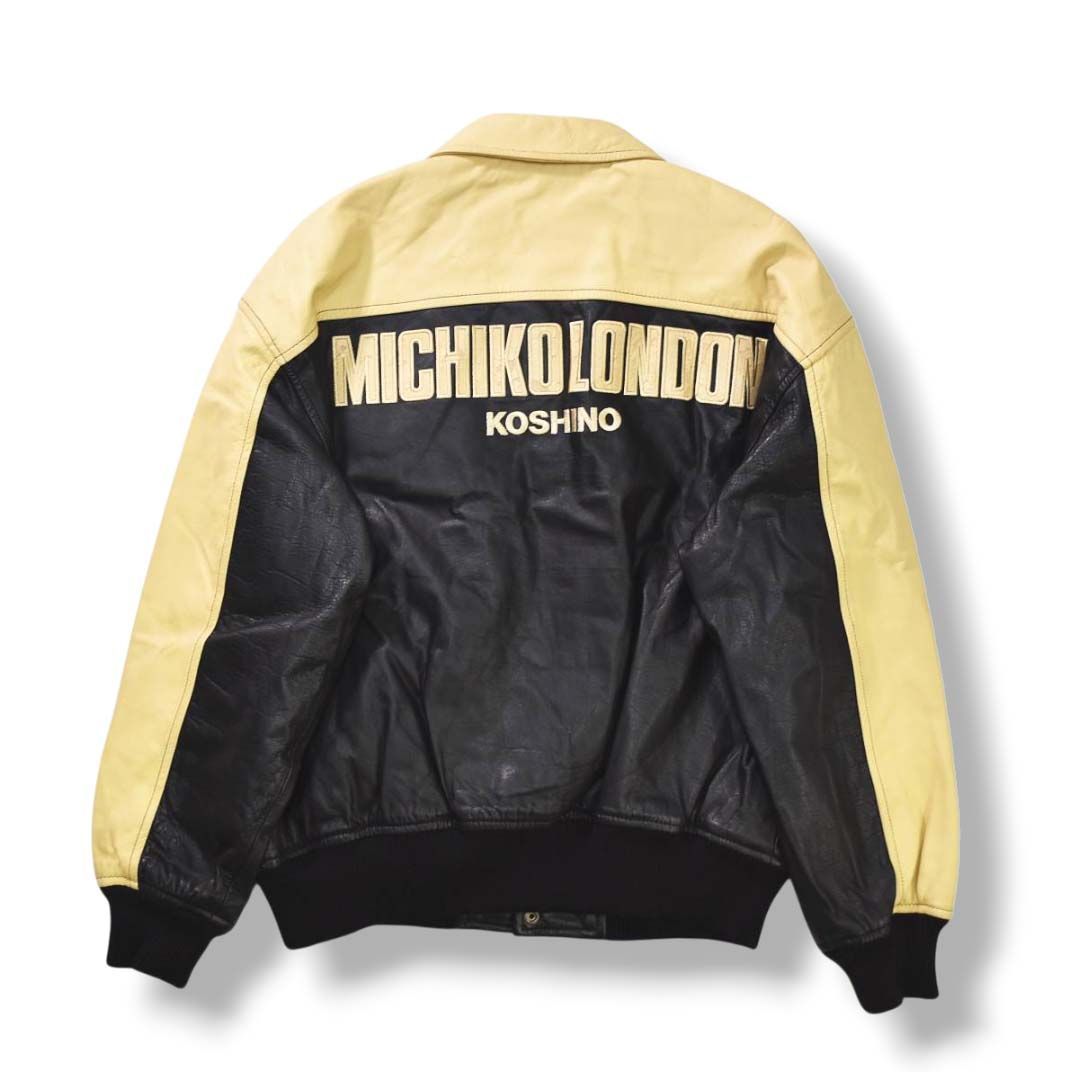 90s ヴィンテージ ミチココシノ ロンドン MICHIKO KOSHINO LONDON 牛革