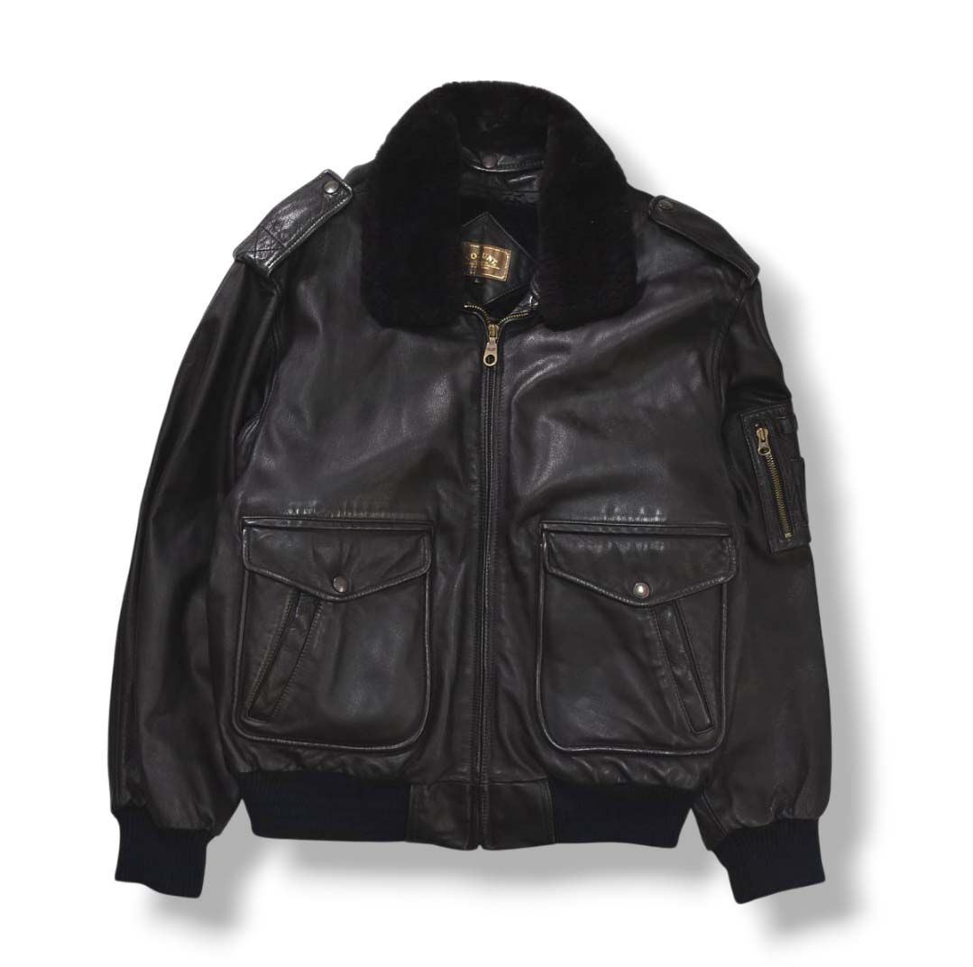 90s ヴィンテージ ボラント VOLUNT G－1 TYPE 牛革 カウハイド レザー