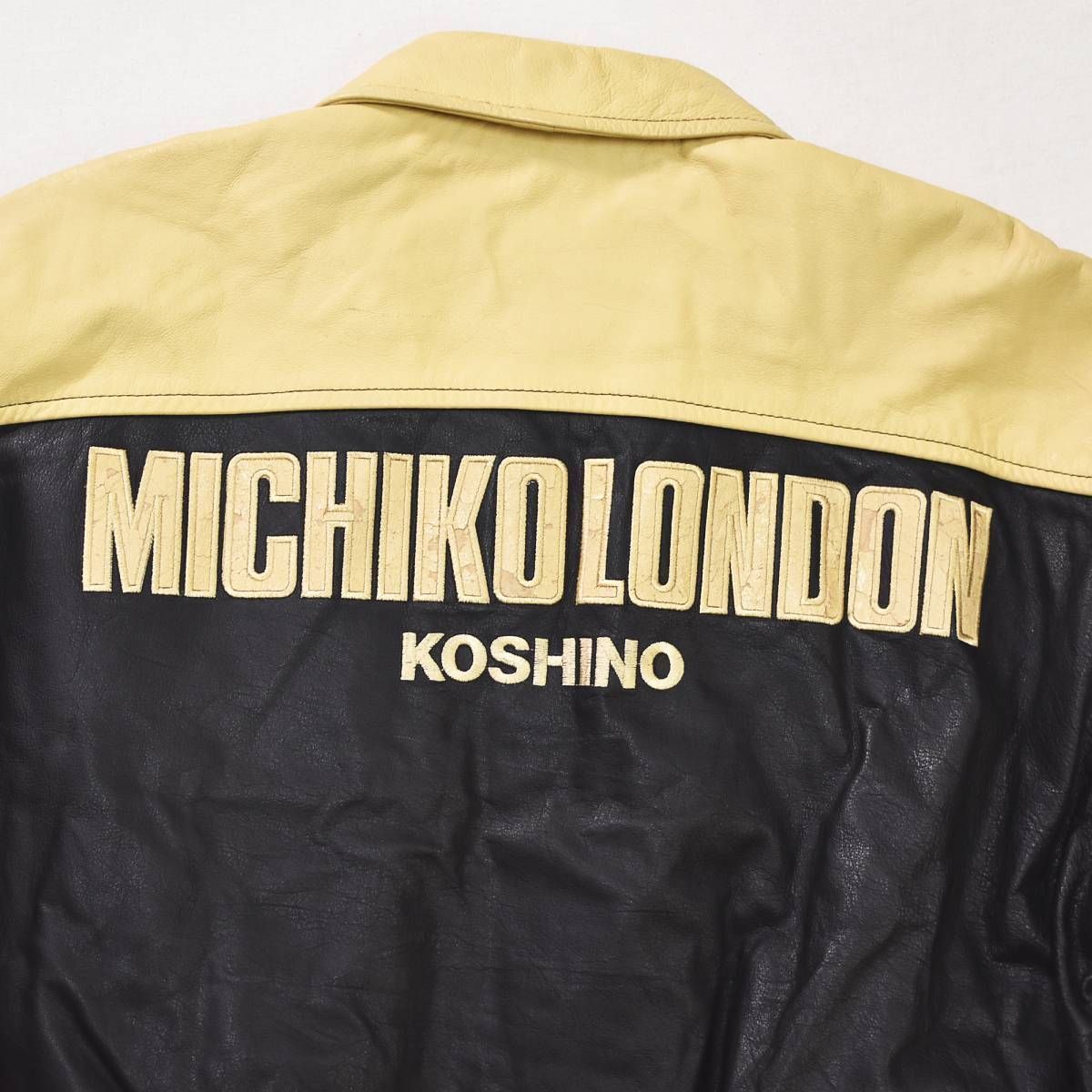 90s ヴィンテージ ミチココシノ ロンドン MICHIKO KOSHINO LONDON 牛革