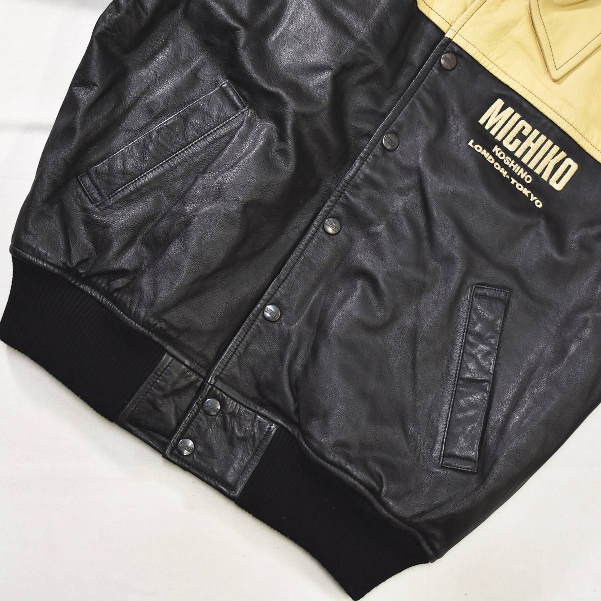 90s ヴィンテージ ミチココシノ ロンドン MICHIKO KOSHINO LONDON 牛革