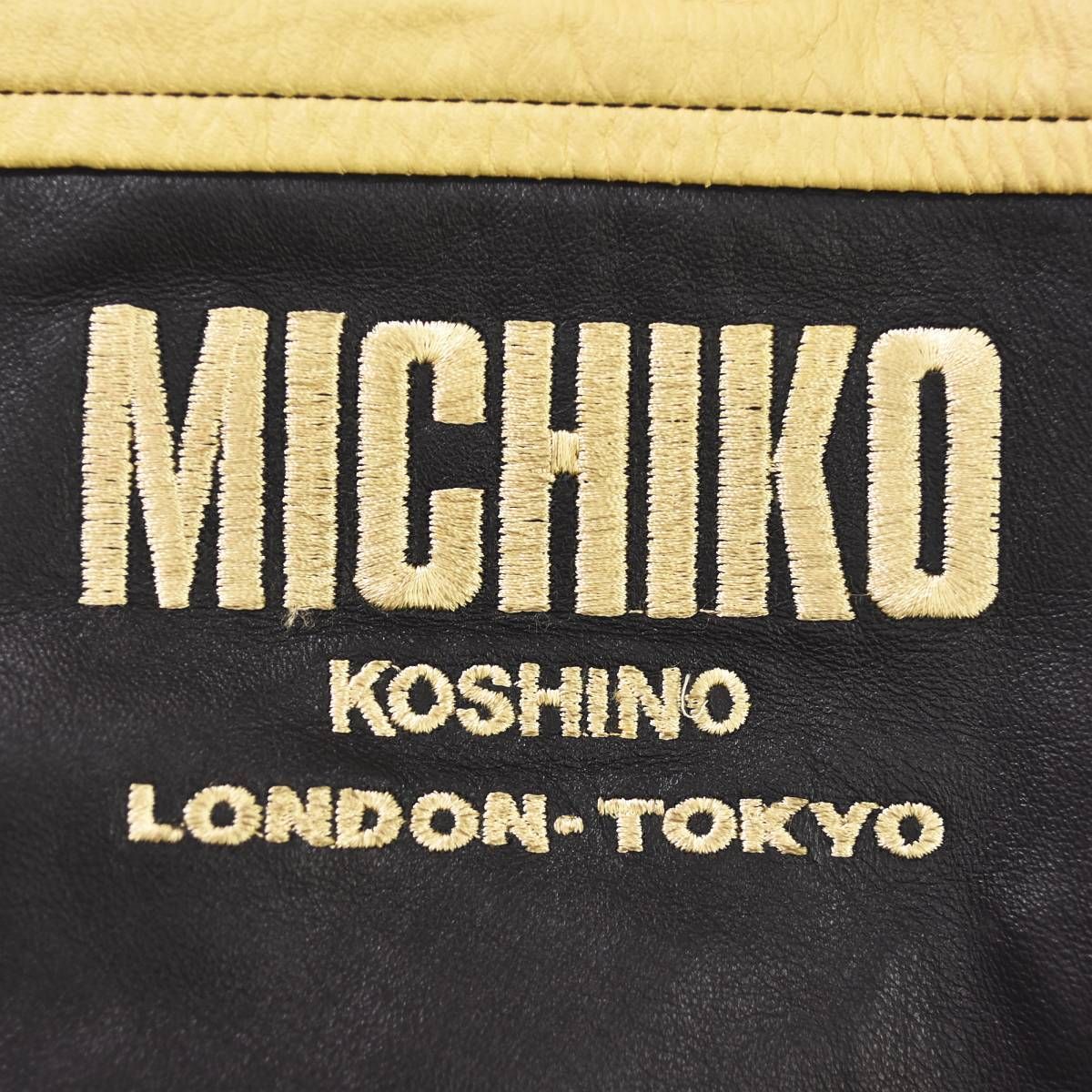 90s ヴィンテージ ミチココシノ ロンドン MICHIKO KOSHINO LONDON 牛革