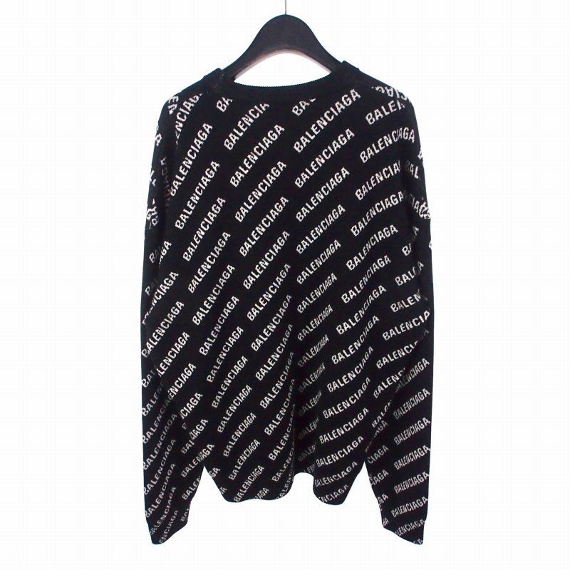 バレンシアガのロゴニット バレンシアガ BALENCIAGA Mini Allover Logo Sweater ロゴ ニット