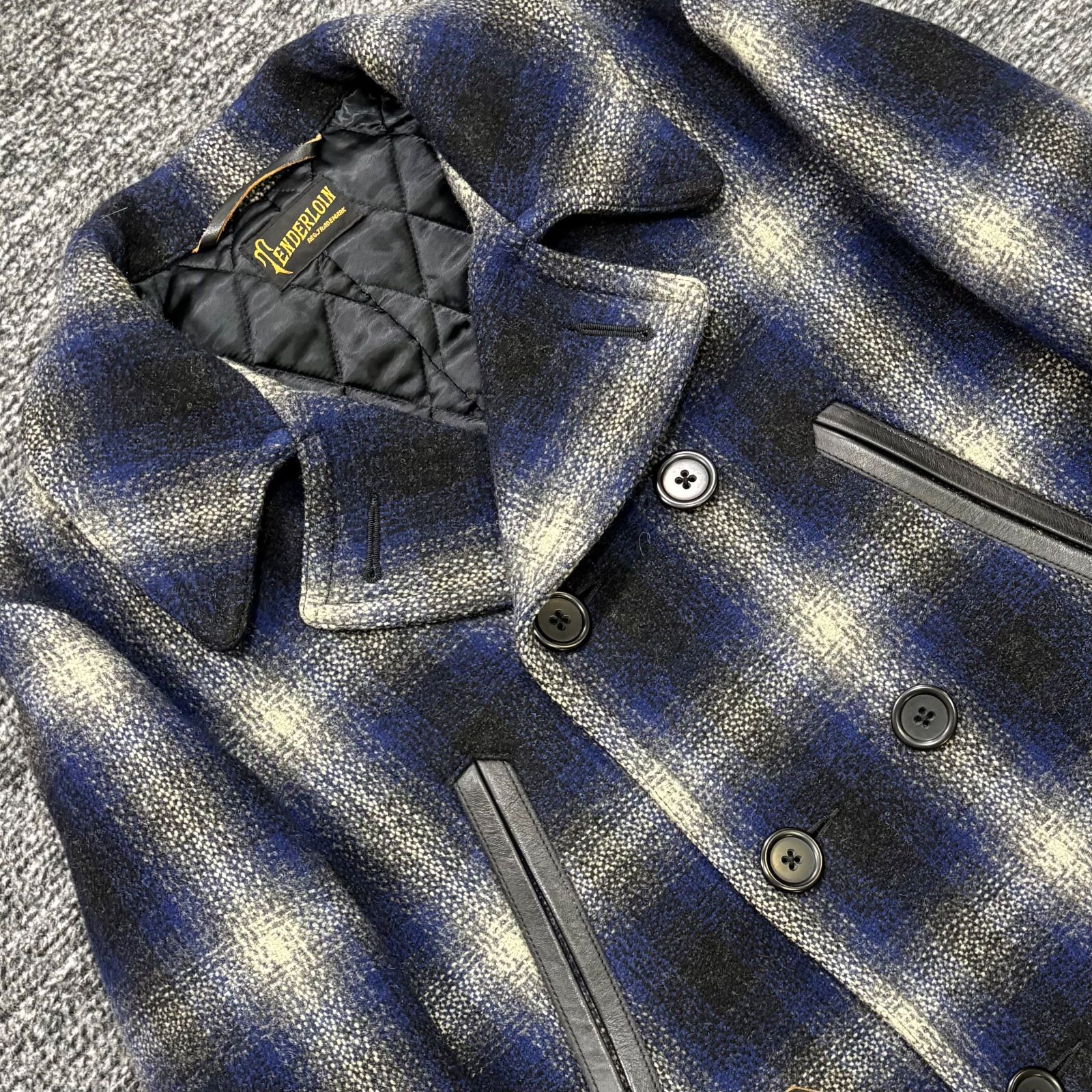 美品 09aw TENDERLOIN T-PEA COAT RAILCOAT NAVY M テンダーロイン P