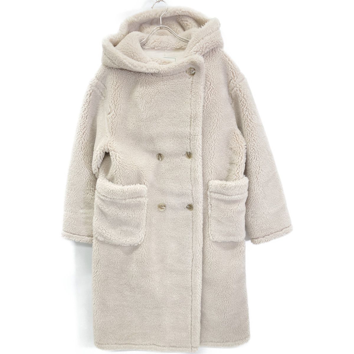 Her lip to ハーリップトゥ ﾍﾞｰｼﾞｭ Herlipto Fleur Shearling Boa Coat