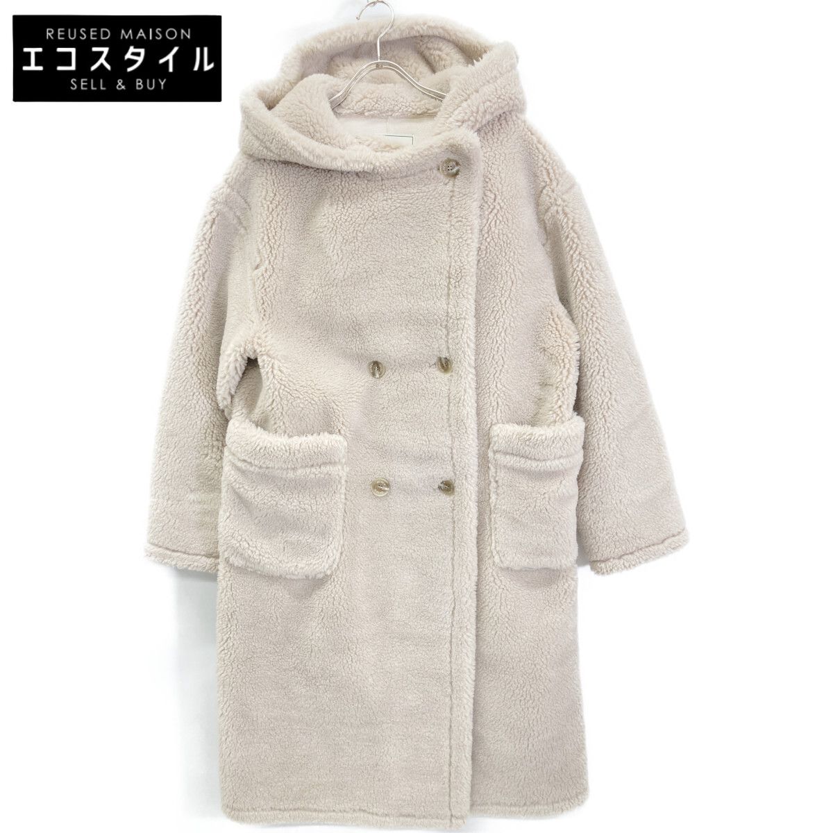 Her lip to ハーリップトゥ ﾍﾞｰｼﾞｭ Herlipto Fleur Shearling Boa Coat