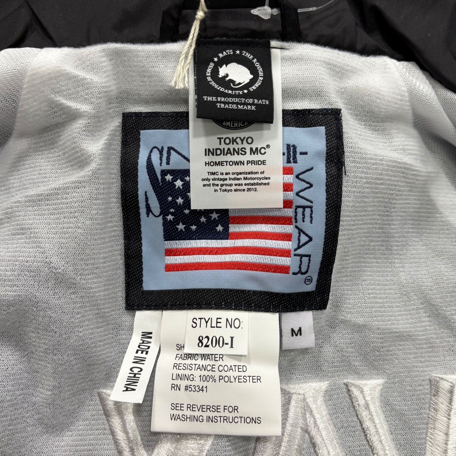 未使用品 RATS × TOKYO INDIANS COACH JKT BLACK M ラッツ 東京