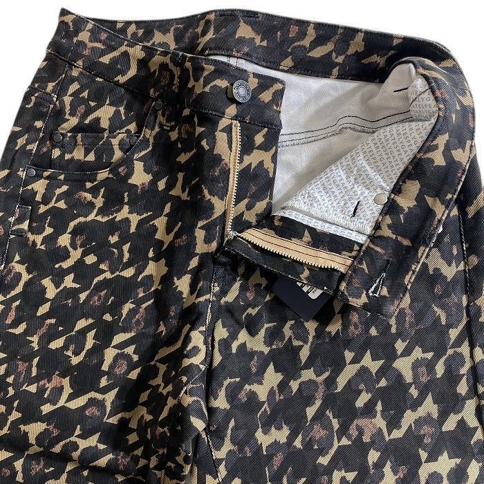 パーリーゲイツ ゴルフ レオパード柄 ストレッチパンツ ウェア 定価3.3万 7 パーリーゲイツ ゴルフ レオパード柄 ストレッチパンツ ウェア 定価3.3