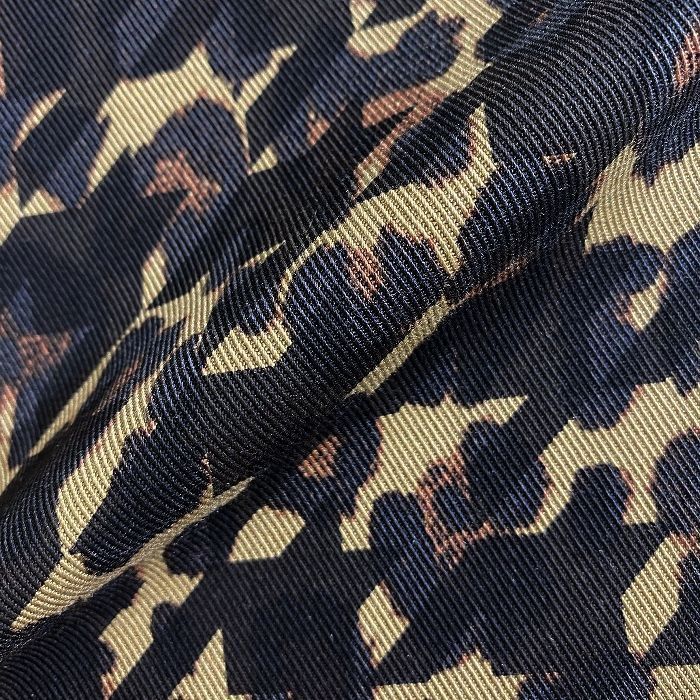 PEARLY GATES パーリーゲイツ ゴルフ コットン混ドビー レオパード柄