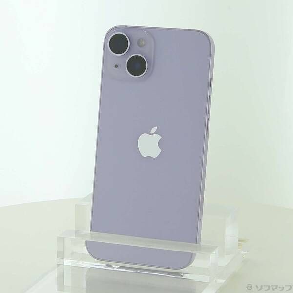 〔中古品〕 iPhone14 128GB パープル MPUY3J／A SIMフリー【269】
