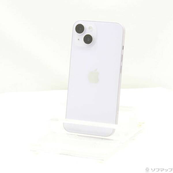 定番，高品質 〔中古品〕 iPhone14 128GB パープル MPUY3J／A SIMフリー【344】 スマートフォン本体