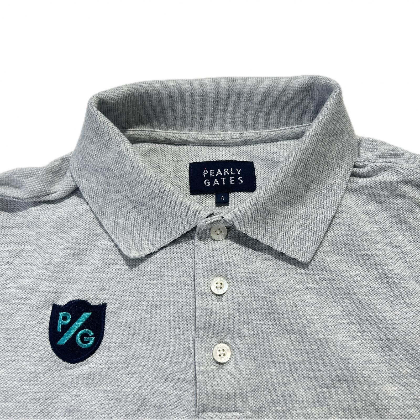 中古 メンズ パーリーゲイツ PEARLY GATES 半袖ポロシャツ 4(M) グレー