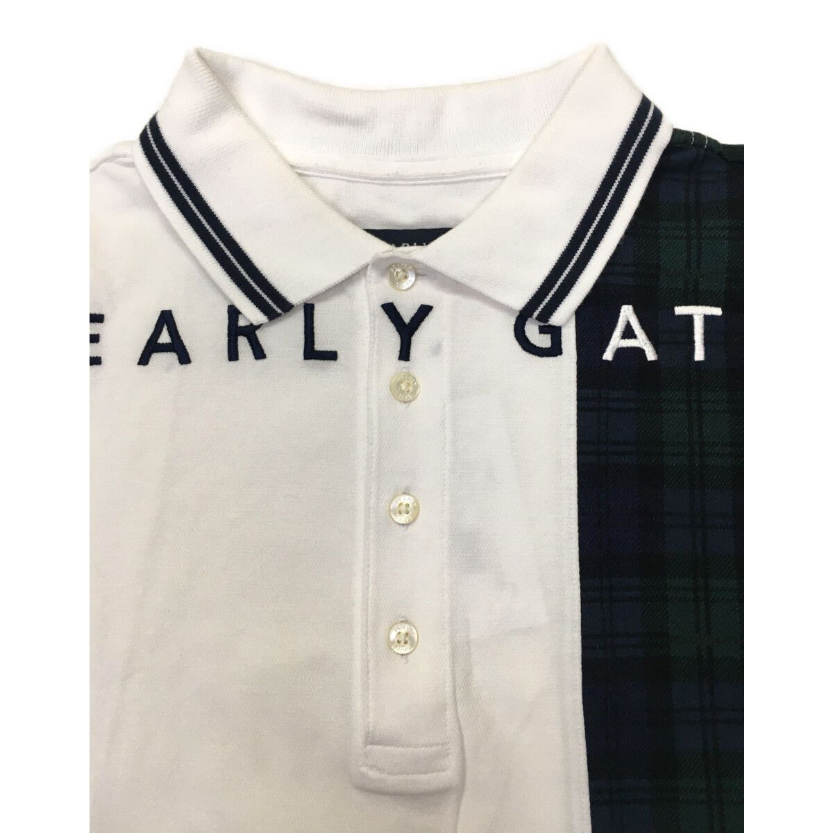 メンズ パーリーゲイツ PEARLY GATES 半袖ポロシャツ 4(M) 白 ホワイト