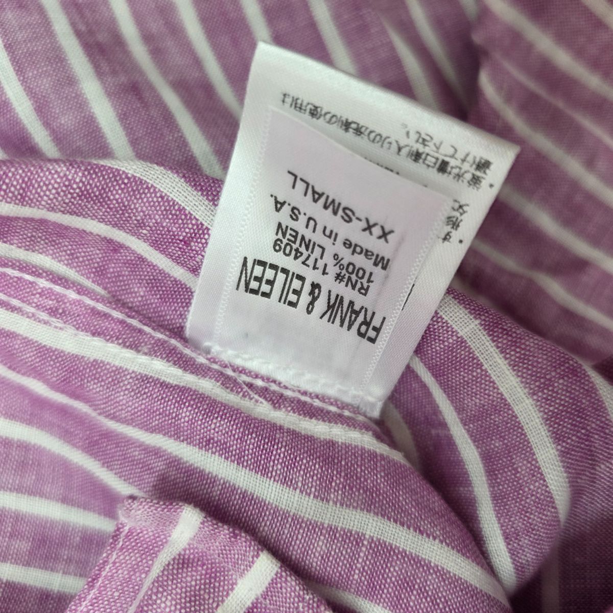 Frank&Eileen フランクアンドアイリーン スキッパーシャツ リネン 麻