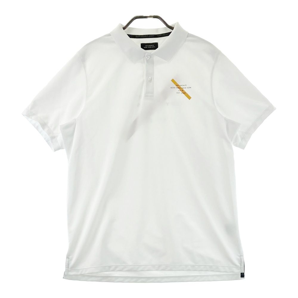 サイズ：M SATURDAYS GOLF サタデーズゴルフ 半袖ポロシャツ ホワイト