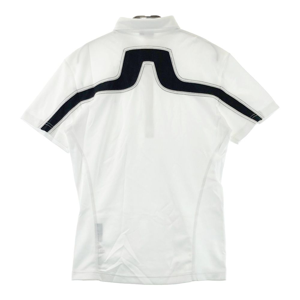 サイズ：S J.LINDEBERG ジェイリンドバーグ 半袖ポロシャツ ホワイト系