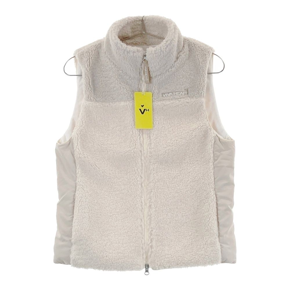 希少•完売【ハート＆クローバー柄】ビバハート／ボア＆中綿ベスト•ワンピースゴルフ 希少•完売【ハート＆クローバー柄】ビバハート／ボア＆中綿ベスト