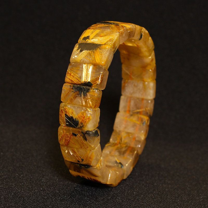 地球のエネルギーを感じる【太陽放射ルチルバングル】16mm 一点物