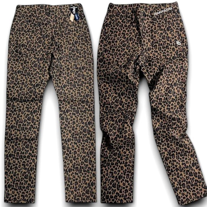 PEARLY GATES パーリーゲイツ ゴルフ ドビー変形ダイヤ レオパード柄