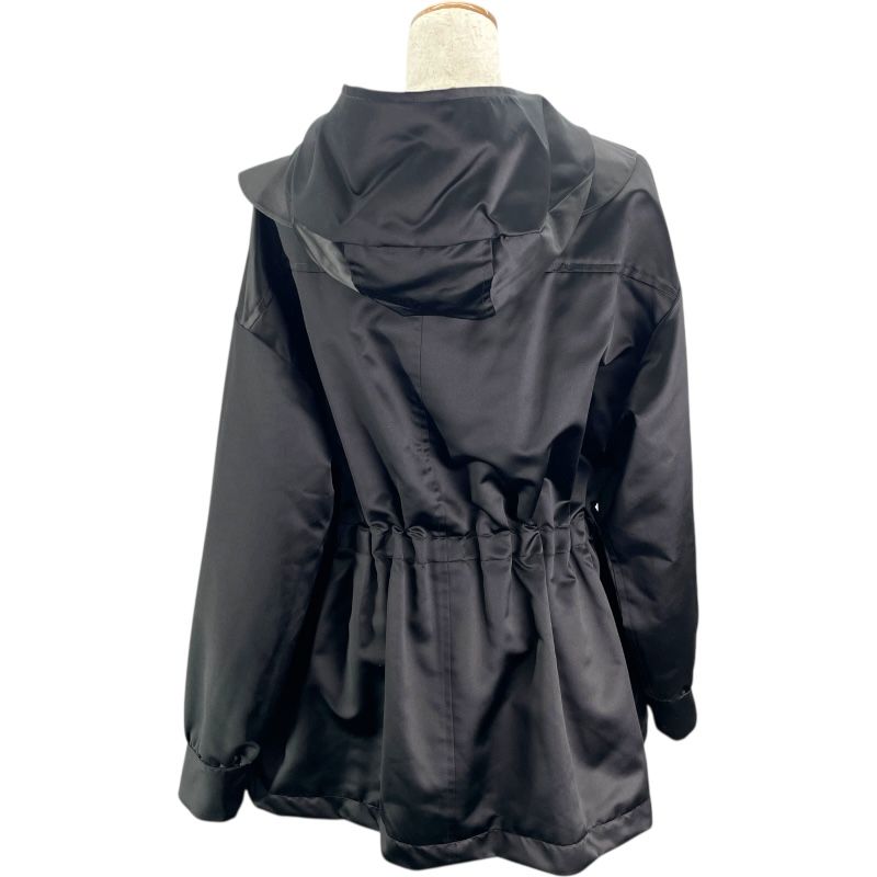 シャネル CHANEL シルクサテンフーデッドブルゾン P80435 ブラック