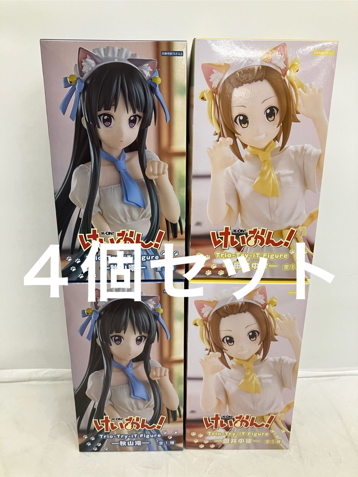 未開封 K-ON けいおん Trio Try iT 秋山 澪 田井中律 フィギュア 4個