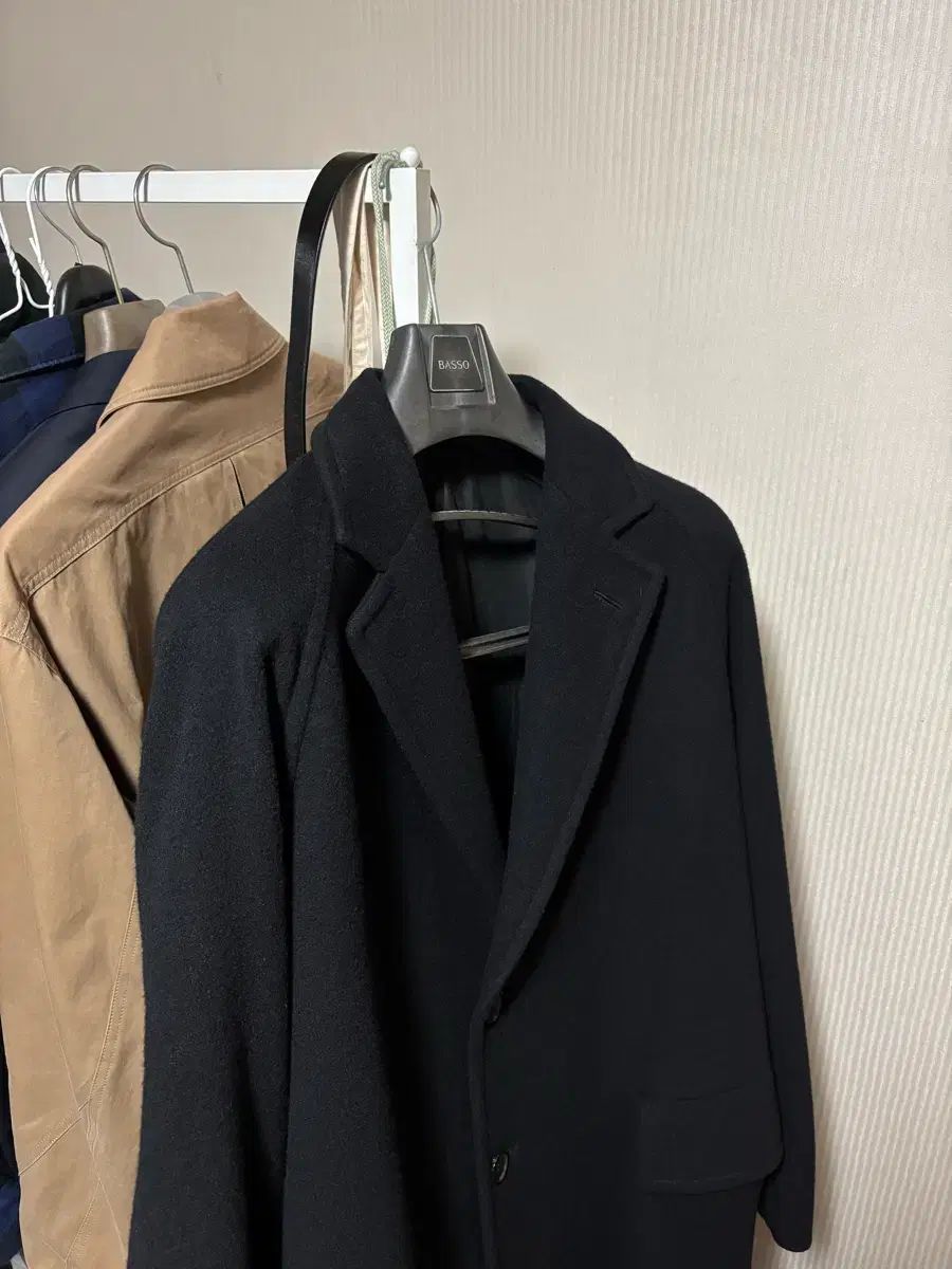 オーラリー ブラック ウール カシミア コート サイズ4 AURALEE
