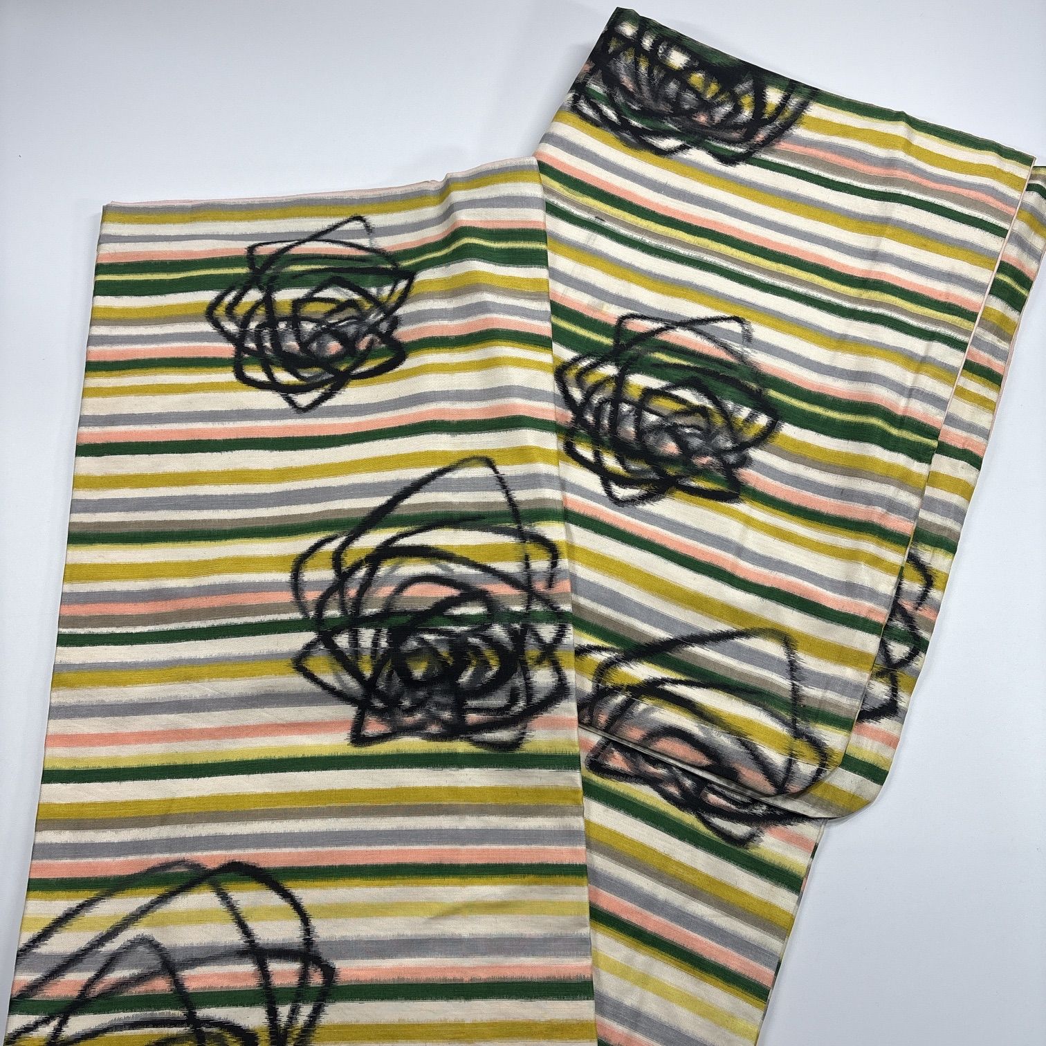 銘仙 4枚 正絹 着物まとめ売り 同梱購入歓迎 リメイク用 着付け練習用