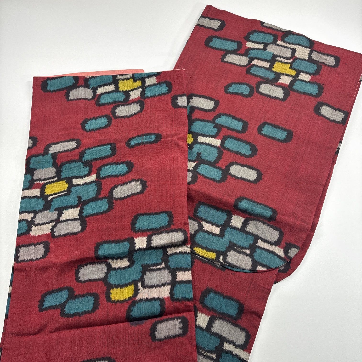 銘仙 4枚 正絹 着物まとめ売り 同梱購入歓迎 リメイク用 着付け練習用