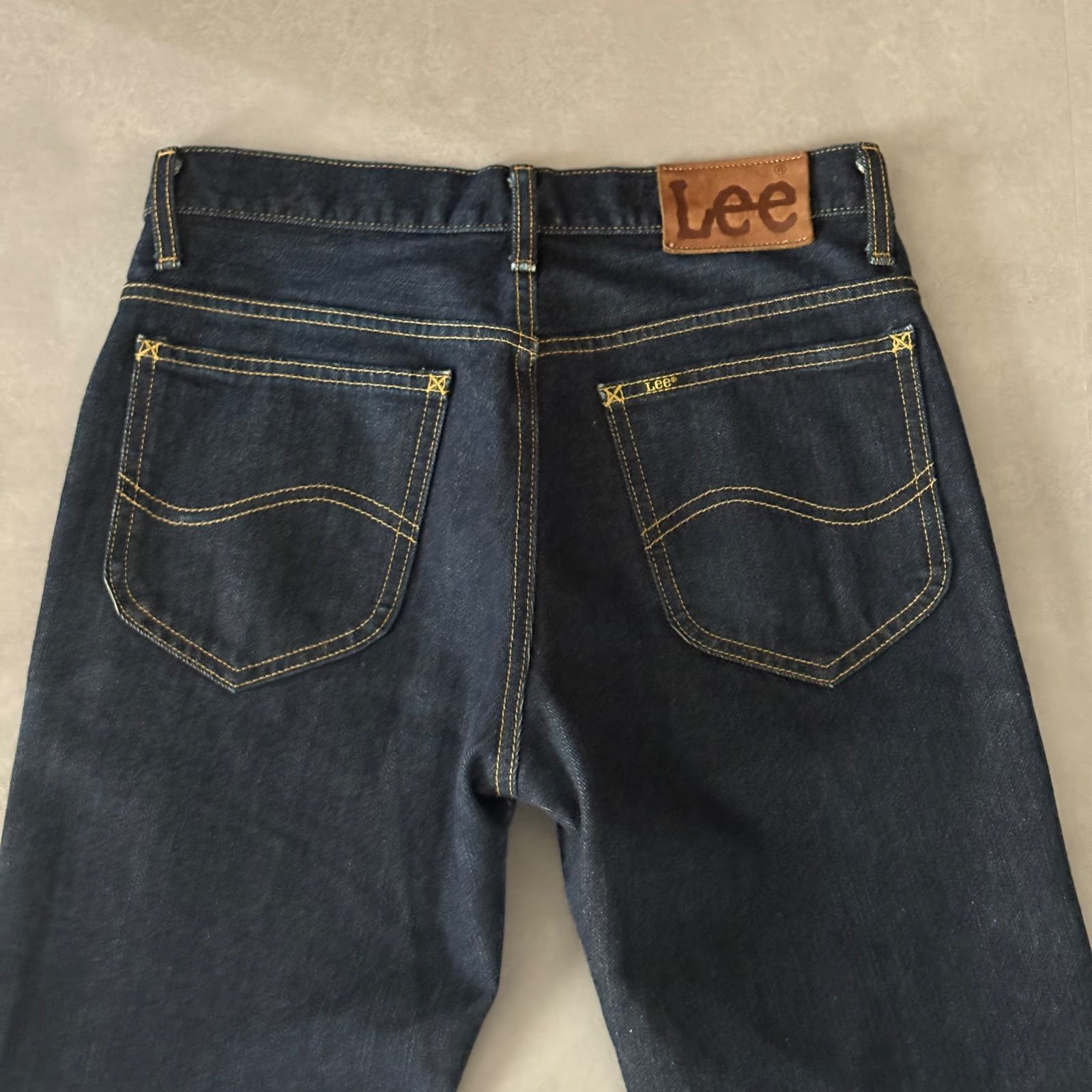 美品 Lee リー 濃紺フレアデニム ブーツカット ジーンズ Gパン 日本製 