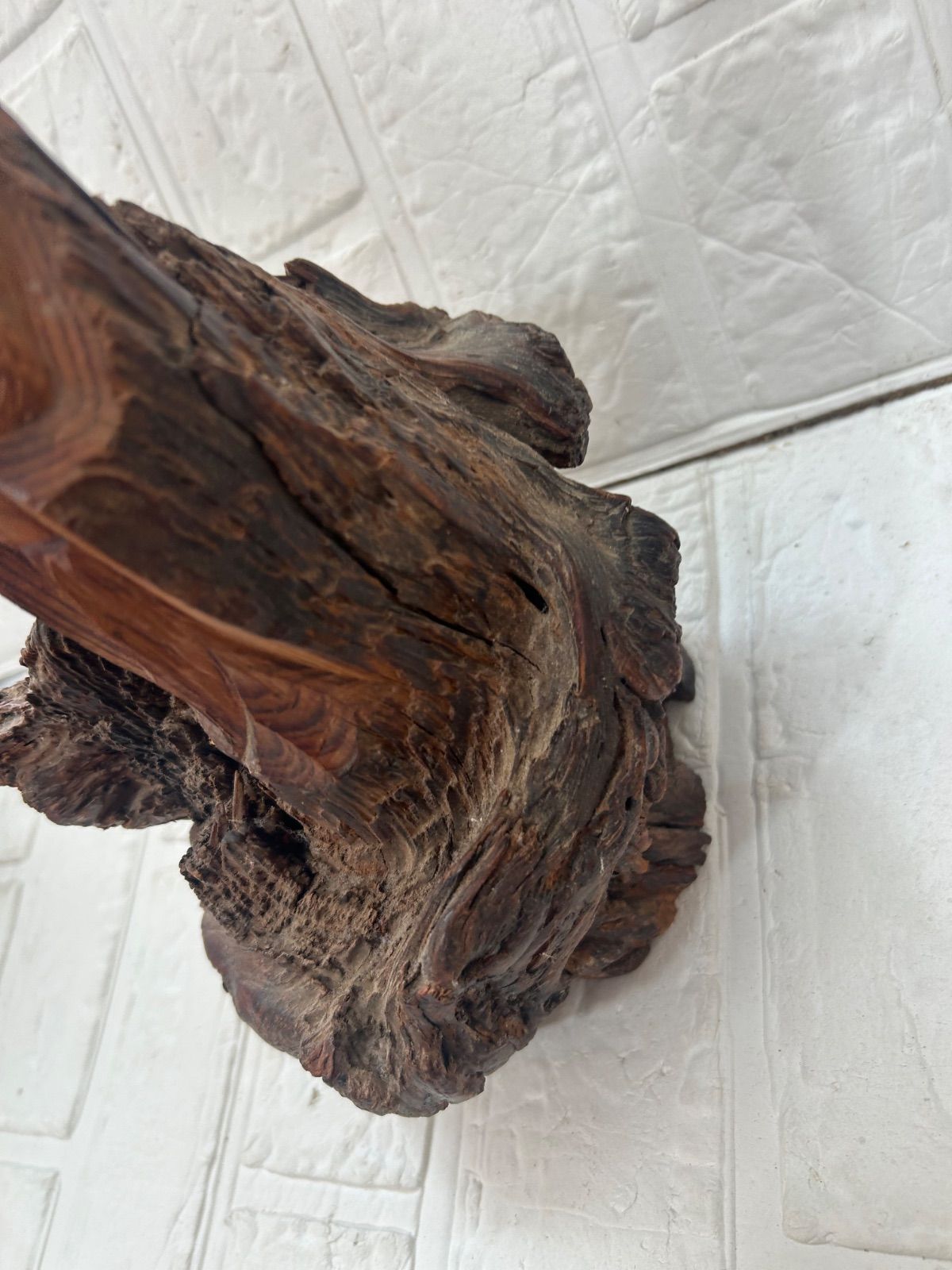 木彫り　オブジェ　　仙人 仙人 木彫り オブジェ インテリア コレクション - メルカリ