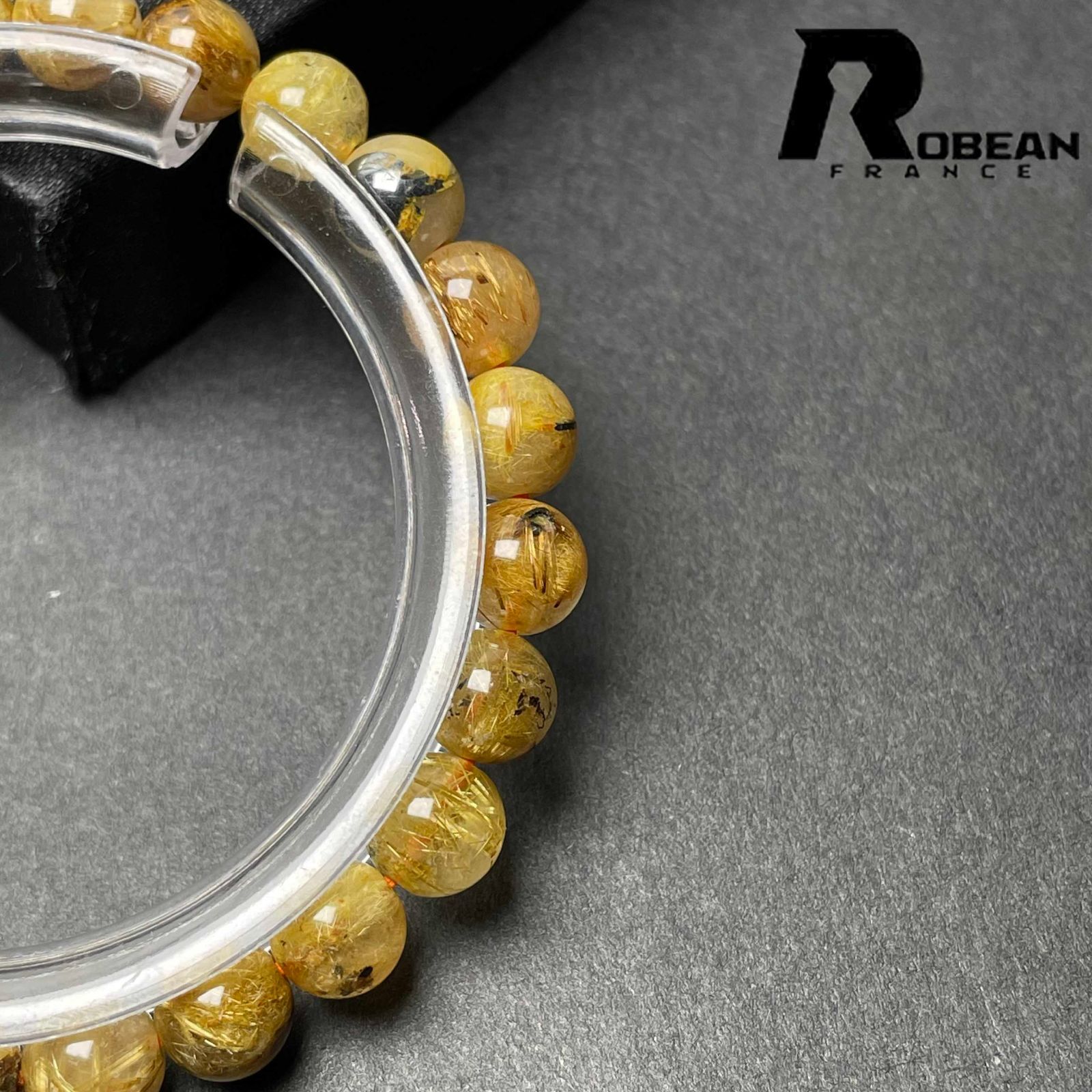 限定一点】貴重 EU製 ROBEAN・太陽花タイチンルチル黄金針水晶 金運