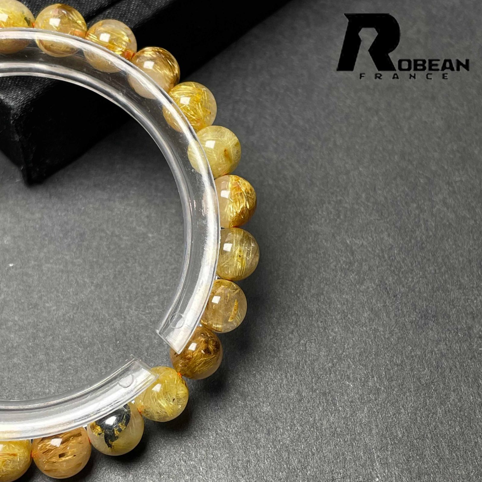 限定一点】貴重 EU製 ROBEAN・太陽花タイチンルチル黄金針水晶 金運
